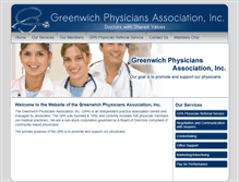 Tablet Screenshot of greenwichphysicians.com